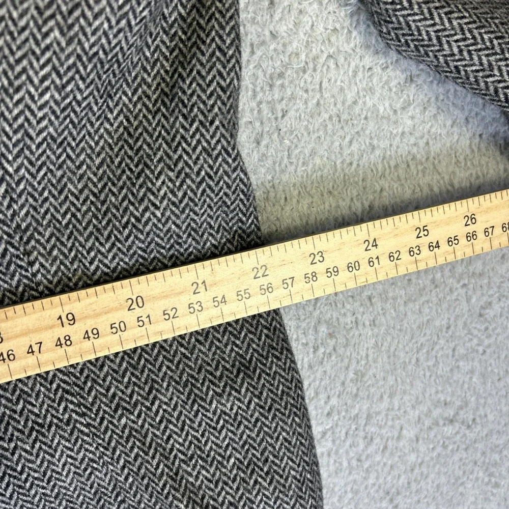 Vintage Bert Pulitzer‎ Blazer Mens 44 Gray Herringbone Camel Hair Wool Jacket